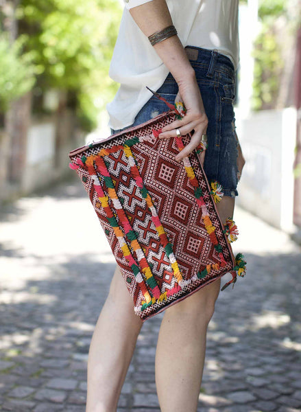 Pochette en Kilim ancien