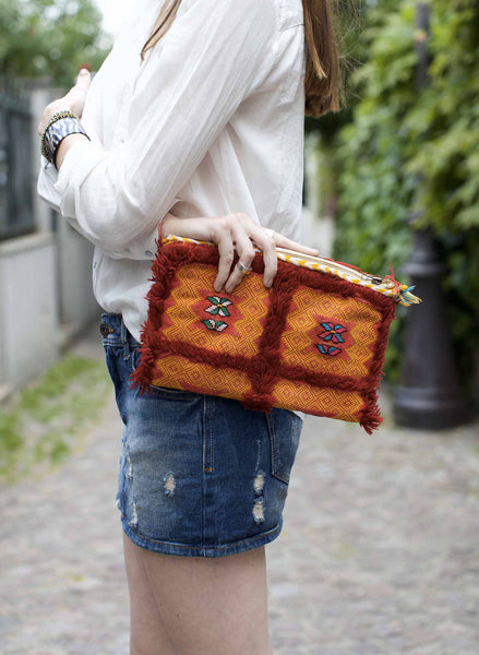 Pochette en Kilim ancien